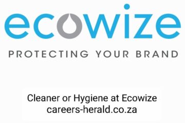 Cleaner or Hygiene Assistant at Ecowize