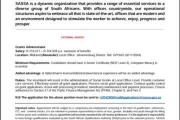 SASSA Grants Administrator